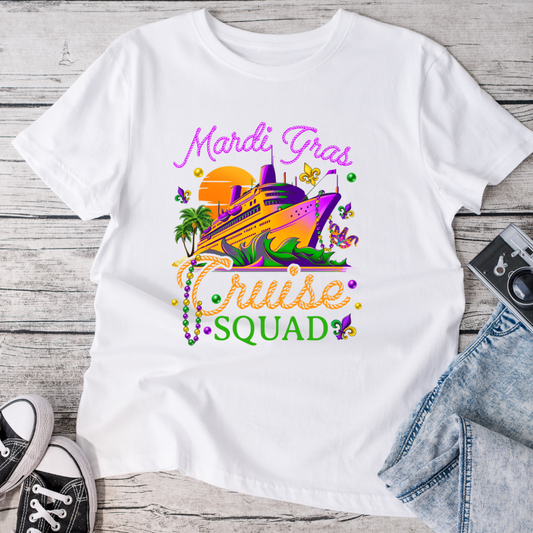 Mardi Gras Cruise Squad T-Shirt