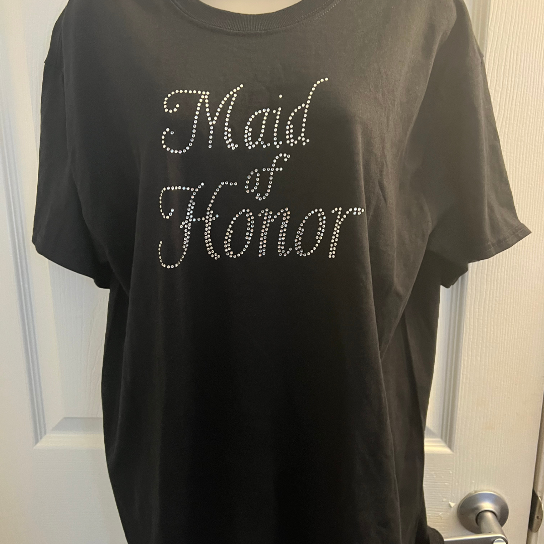 Maid of Honor Bling T-Shirt