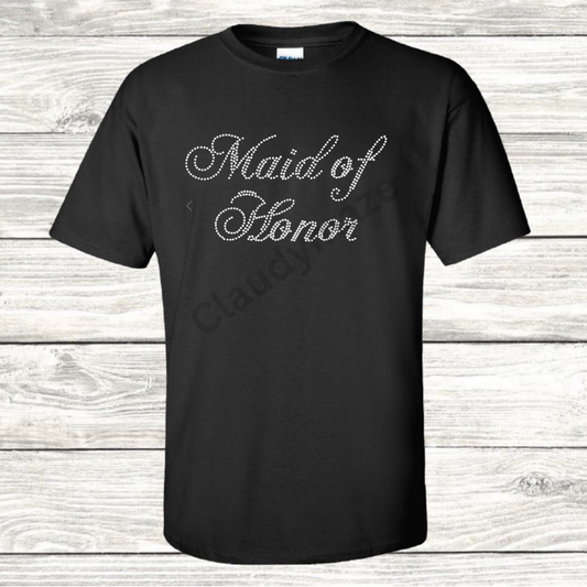 Maid of Honor Bling T-Shirt