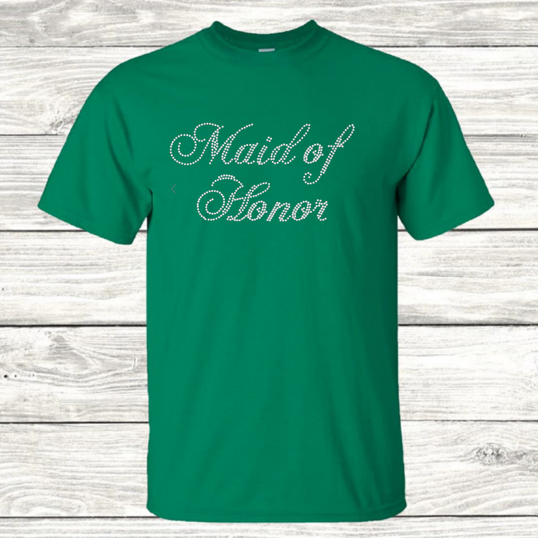 Maid of Honor Bling T-Shirt