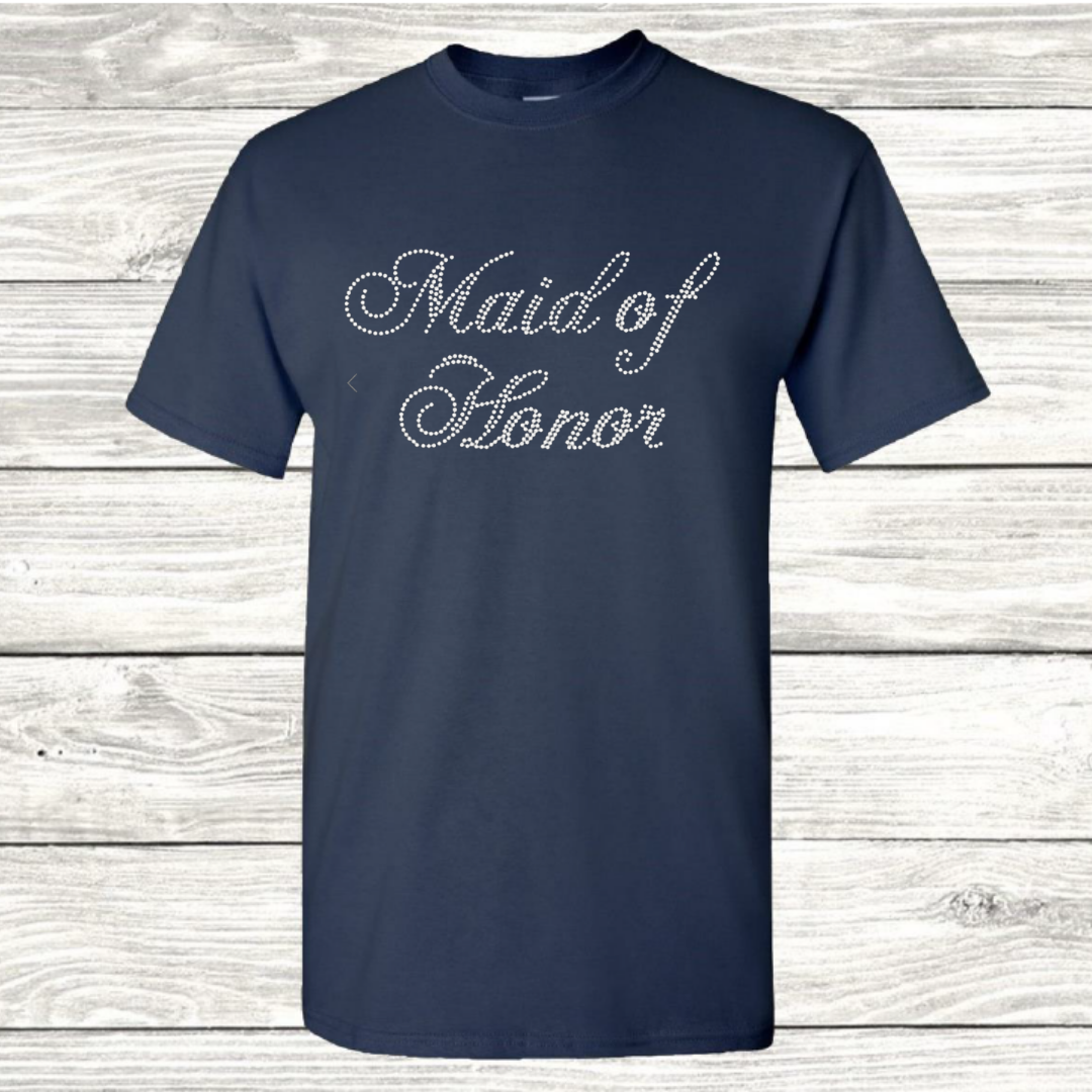 Maid of Honor Bling T-Shirt