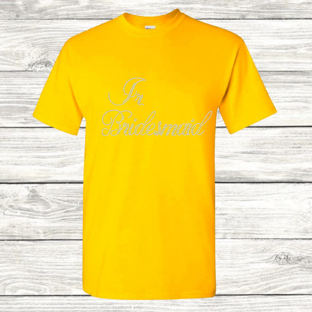 Kids Jr Bridesmaid Bling T-Shirt