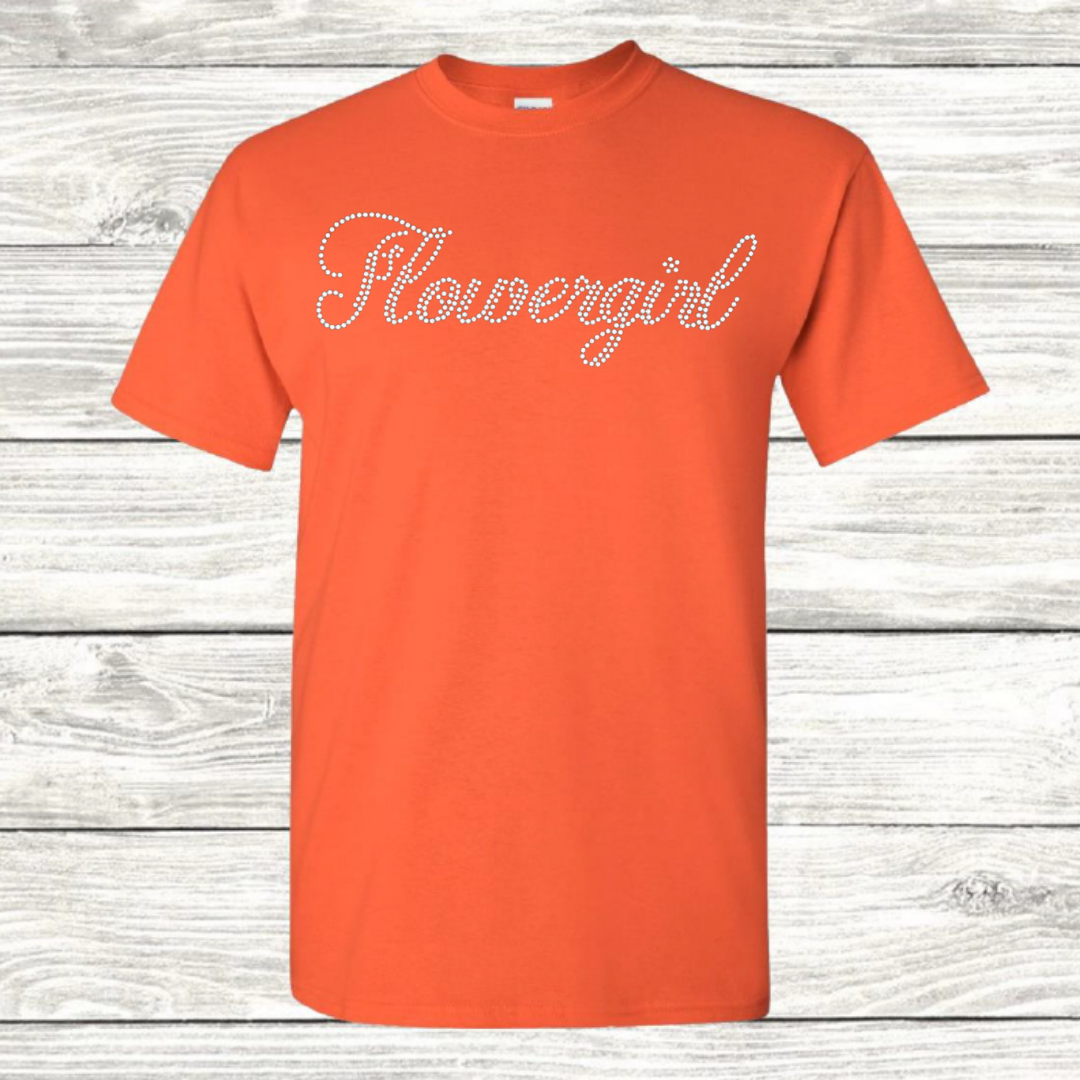 Flowergirl Bling T-Shirt