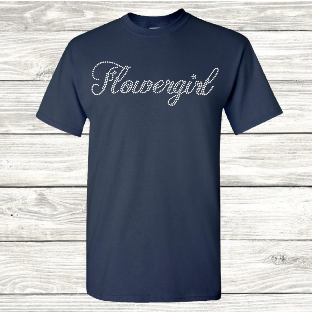 Flowergirl Bling T-Shirt